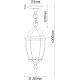 Уличный подвесной светильник De Markt Фабур 804010801 УЦ