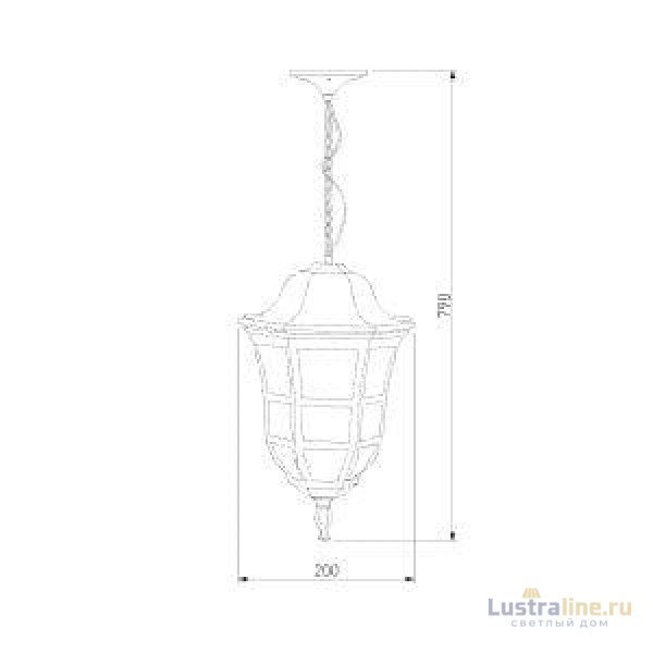 Уличный подвесной светильник Elektrostandard Dorado GL 1013H кофейное золото 4690389135965 Уличный подвесной светильник Elektrostandard Dorado GL 1013H кофейное золото 4690389135965