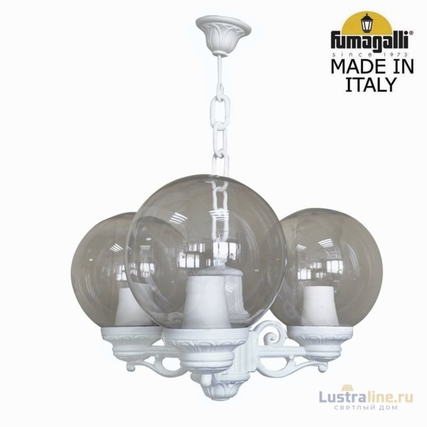 Уличный подвесной светильник Fumagalli Globe 250 G25.120.S30.WZF1R Уличный подвесной светильник Fumagalli Globe 250 G25.120.S30.WZF1R
