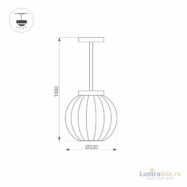 Уличный подвесной светильник Arlight LGD-PEARL-HANG-7W Warm3000 030004(1)