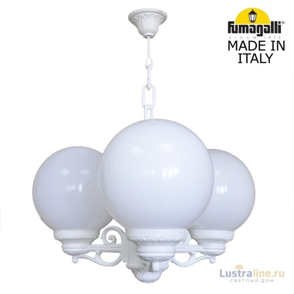 Уличный подвесной светильник Fumagalli Globe 250 G25.120.S30.WYF1R Уличный подвесной светильник Fumagalli Globe 250 G25.120.S30.WYF1R
