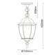 Уличный подвесной светильник De Markt Фабур 804010401