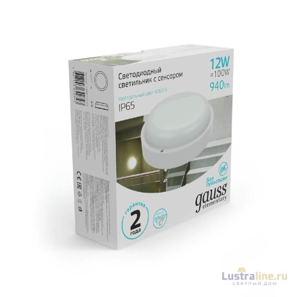 Уличный светодиодный светильник Gauss 126411212-S