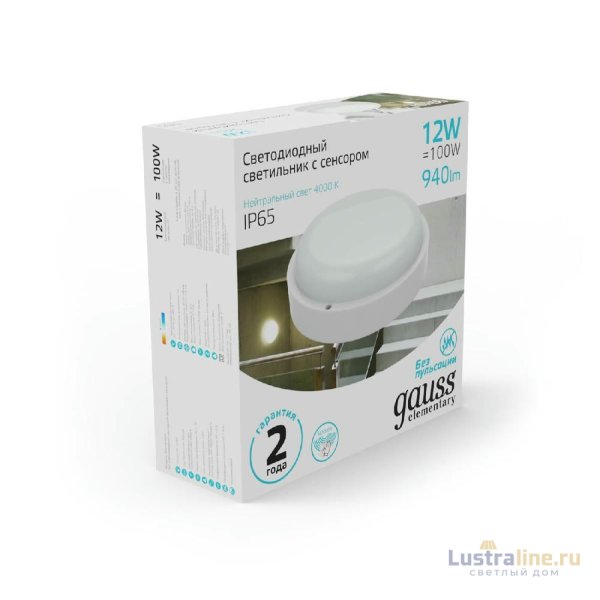Уличный светодиодный светильник Gauss 126411212-S
