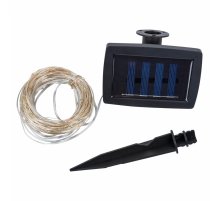 Садовая гирлянда на солнечной батарее Uniel USL-S-128/PT30000 MULTI DEW UL-00012695