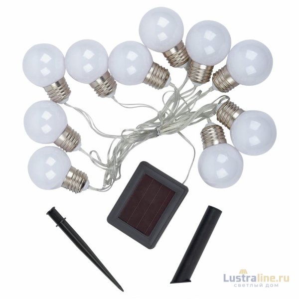 Садовая гирлянда на солнечной батарее Uniel USL-S-126/PT1800 FROST BULBS UL-00012697 Садовая гирлянда на солнечной батарее Uniel USL-S-126/PT1800 FROST BULBS UL-00012697