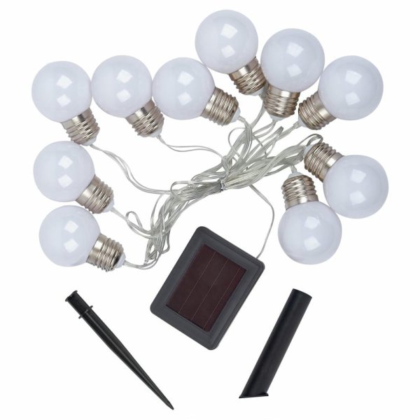 Садовая гирлянда на солнечной батарее Uniel USL-S-126/PT1800 FROST BULBS UL-00012697