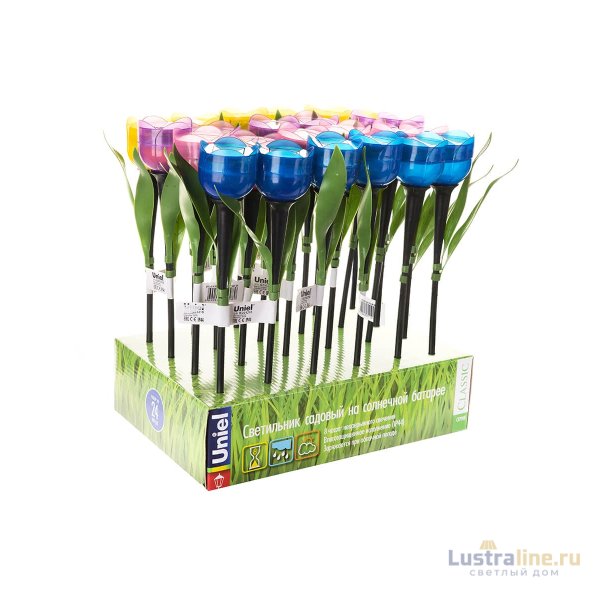 Светильник на солнечных батареях (UL-00004277) Uniel Promo USL-C-452/PT305 Yellow Tulip Светильник на солнечных батареях (UL-00004277) Uniel Promo USL-C-452/PT305 Yellow Tulip