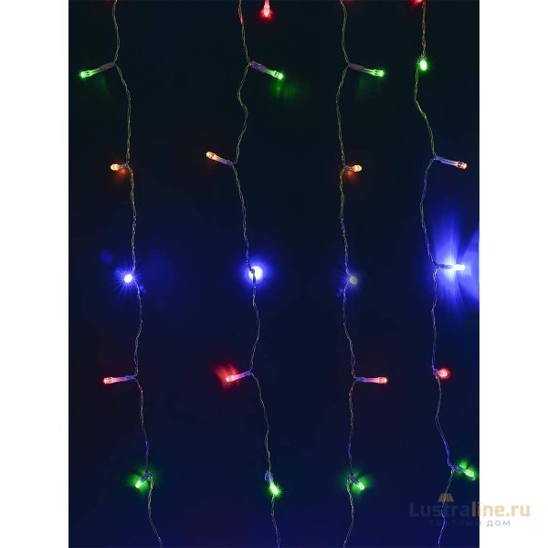 Гирлянда на солнечных батареях (UL-00006539) Uniel Занавес USL-S-132/PT1515 Multicolor Curtain