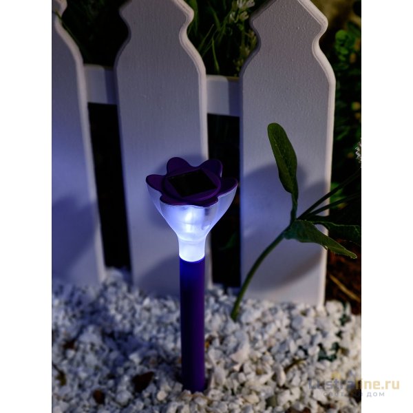 Светильник на солнечных батареях (10623) Uniel Promo USL-C-417/PT305 Purple Crocus