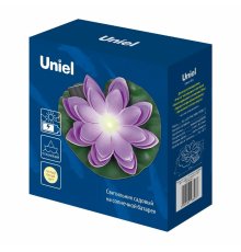 Светильник на солнечной батарее Uniel USL-S-828/PT060 PURPLE WATERLILY UL-00011601