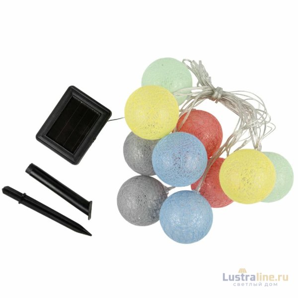 Гирлянда на солнечной батарее Uniel USL-S-139/PM2000 COTTON BALLS UL-00010436 Гирлянда на солнечной батарее Uniel USL-S-139/PM2000 COTTON BALLS UL-00010436