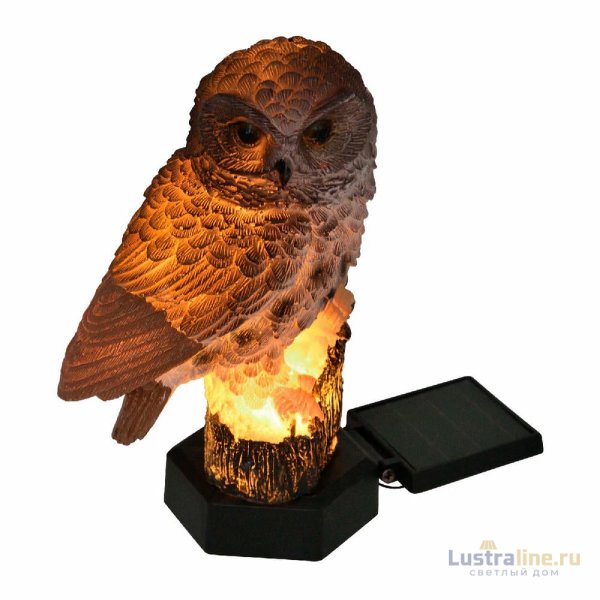 Садовый светильник на солнечной батарее Uniel USL-S-829/PM290 BROWN OWL UL-00011605 Садовый светильник на солнечной батарее Uniel USL-S-829/PM290 BROWN OWL UL-00011605
