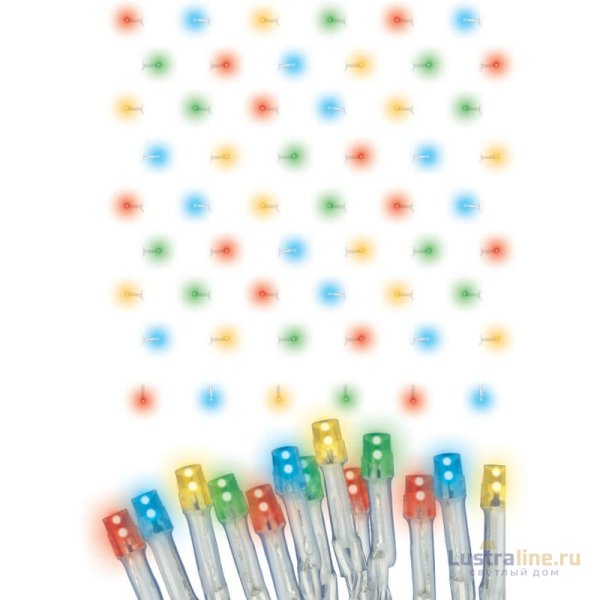 Гирлянда на солнечных батареях (UL-00006539) Uniel Занавес USL-S-132/PT1515 Multicolor Curtain