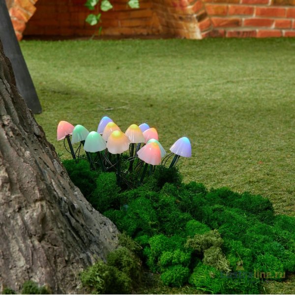 Садовый светильник на солнечной батарее Uniel USL-S-830/PM020 MULTICOLOR MUSHROOMS SET12 UL-00011676 Садовый светильник на солнечной батарее Uniel USL-S-830/PM020 MULTICOLOR MUSHROOMS SET12 UL-00011676