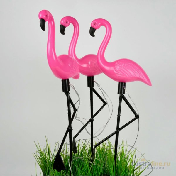 Садовый светильник на солнечной батарее (3 шт.) Uniel USL-S-833/PM530 FLAMINGO SET3 UL-00012698