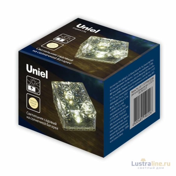 Садовый светильник на солнечной батарее Uniel USL-F-172/PT050 ICECUBE UL-00011750 Садовый светильник на солнечной батарее Uniel USL-F-172/PT050 ICECUBE UL-00011750