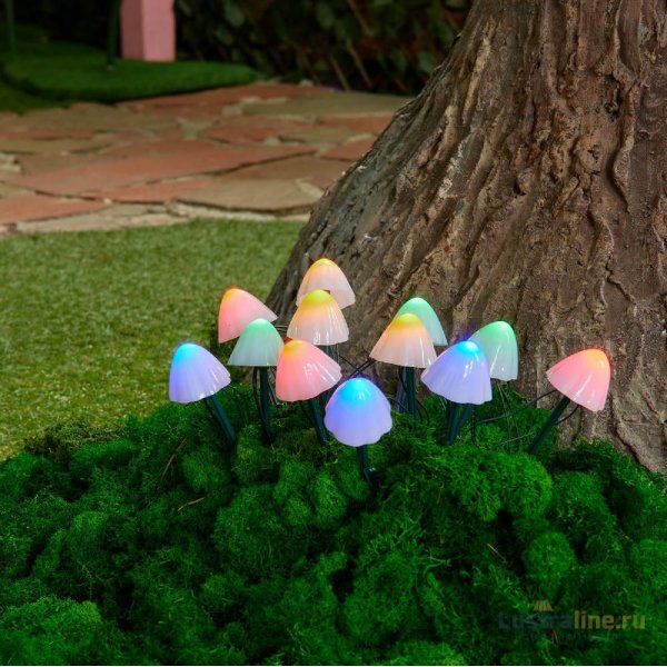 Садовый светильник на солнечной батарее Uniel USL-S-830/PM020 MULTICOLOR MUSHROOMS SET12 UL-00011676 Садовый светильник на солнечной батарее Uniel USL-S-830/PM020 MULTICOLOR MUSHROOMS SET12 UL-00011676