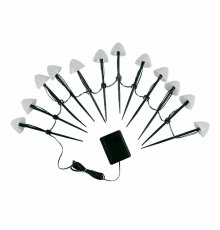 Садовый светильник на солнечной батарее Uniel USL-S-830/PM020 MULTICOLOR MUSHROOMS SET12 UL-00011676