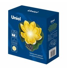 Светильник на солнечной батарее Uniel USL-S-827/PT060 YELLOW WATERLILY UL-00011600