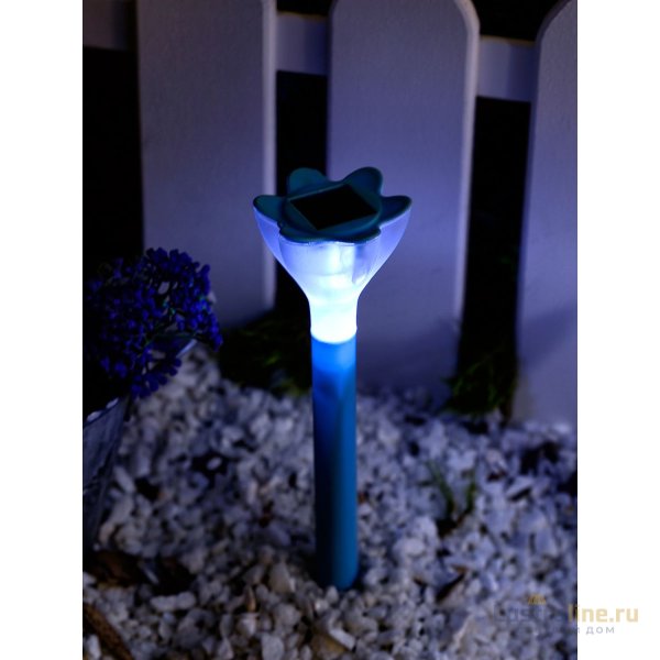 Светильник на солнечных батареях (10624) Uniel Promo USL-C-418/PT305 Blue Crocus